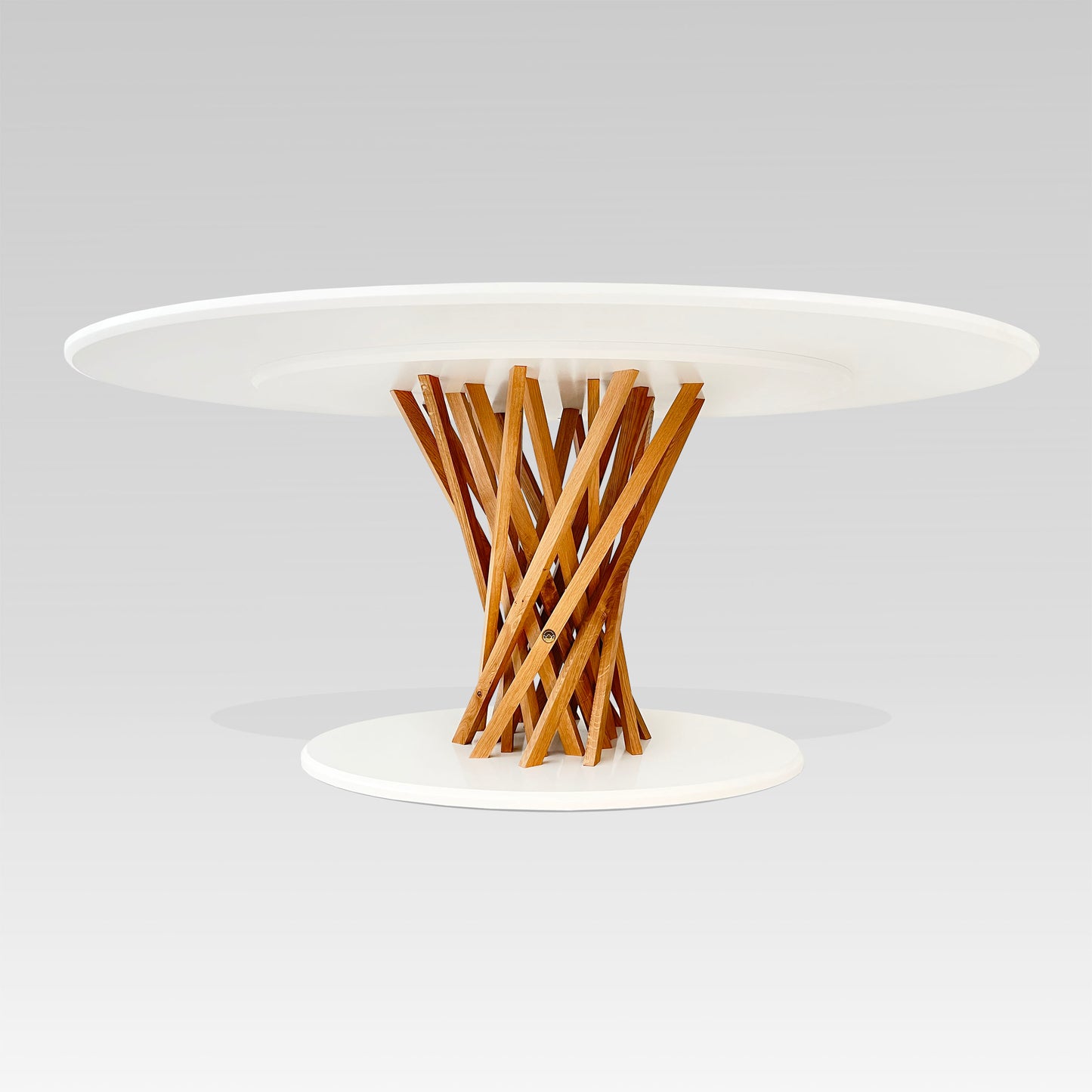Ygdra dining table shown from the front 