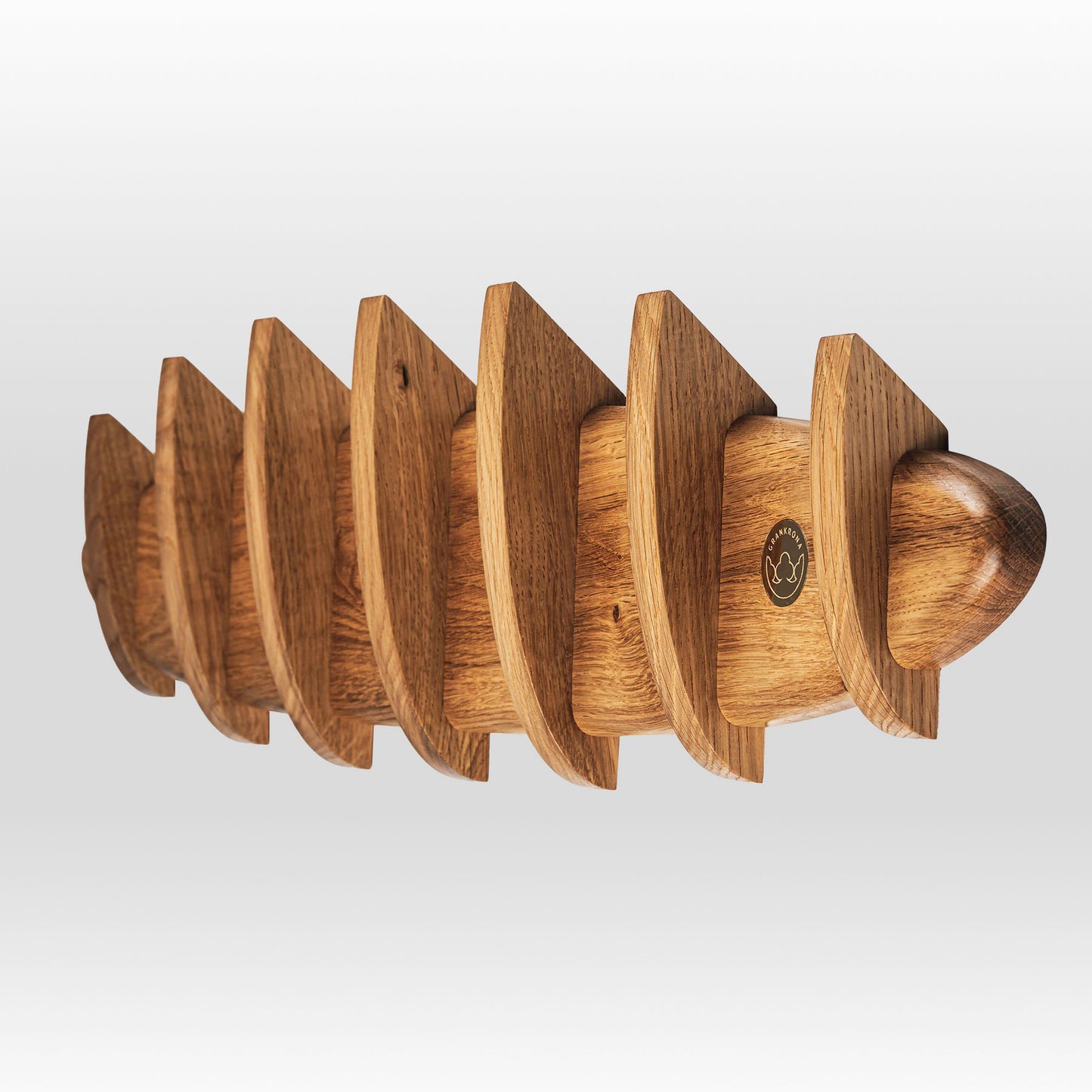 'Krona' coat hanger by grankrona shown from side in a 45 degree angle