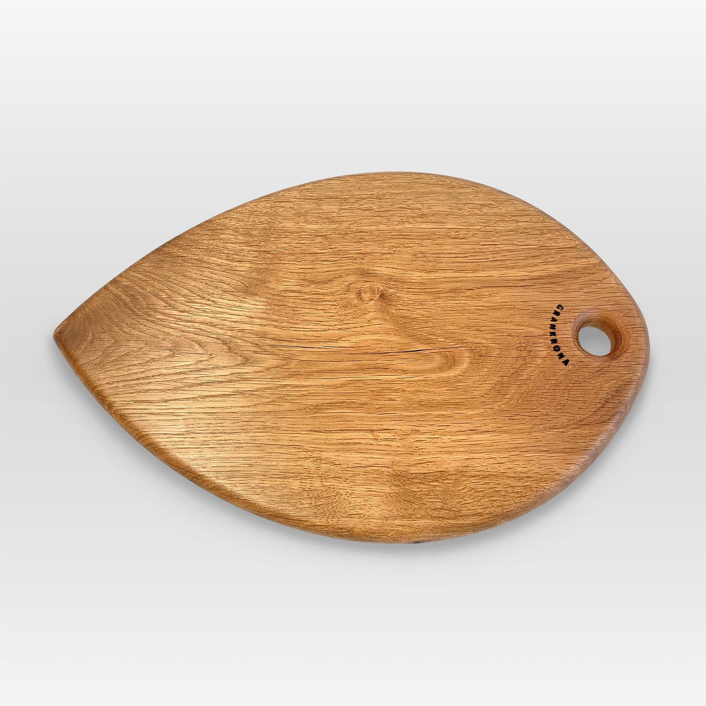 'Petal' serving board by grankrona shown from above at a slight angle 